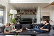 © Dylan Leeder/Stocksy - Family Quiet Time On The Couch