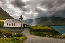 Church By The Sea In The Faroe Islands