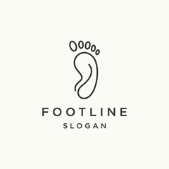 Wall Mural - Foot logo icon flat design template 