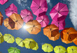 © Raymond Forbes LLC/Stocksy - Backlit Colorful Umbrella Sunshade on street  outdoors in summer heat