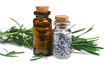 © BillionPhotos.com - Rosemary  and lavender essential oil isolated on white
