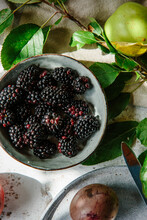 A Bowl Of Blackberries 