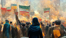 Protesta De Mujeres Iraníes En Las Calles