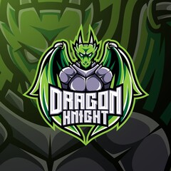 Poster - Dragon knight esport mascot 