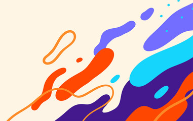 Leinwandbilder - Abstract trendy background design in ethnic style. Retro modern illustration outline stroke pattern