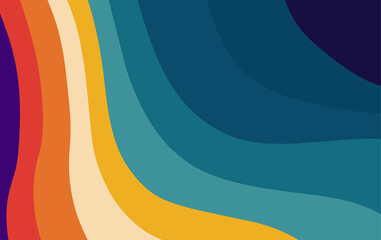 Fototapete - Abstract fluid background design for poster, wallpaper and pattern. Collection of liquid shape design