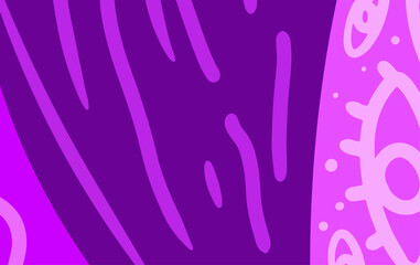 Fototapete - Abstract trendy background design in ethnic style. Retro modern illustration outline stroke pattern