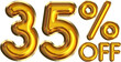 35% Off Discount Gold Balloon