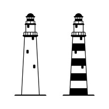 The Silhouette Of The Lighthouse