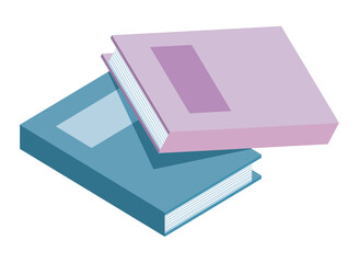 Poster - two text books library