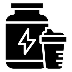 Wall Mural - WHEY PROTEIN glyph icon