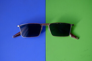 Isolated image of a black sunglass 