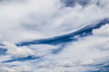 Wall Mural - Clouds on blue sky, nature background