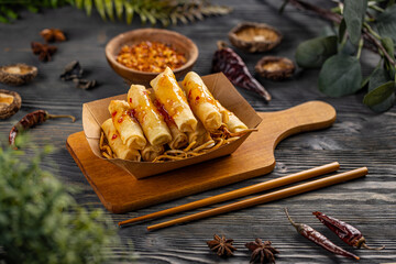 Poster - Deep fried spring rolls