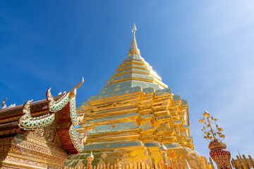 Wall Mural - Phra That Doi Suthep Temple is buddhist temple in Chiang Mai, Thailand.