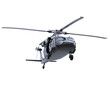 War helicopter on transparent background. 3d rendering - illustration