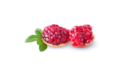 Wall Mural - pomegranate isolated on white background