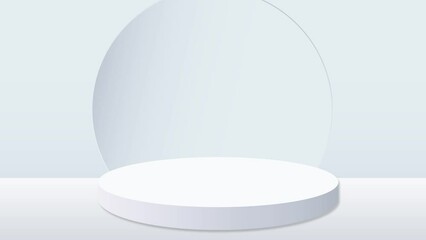 Aufkleber - Abstract background, mock up scene geometry shape podium for product display