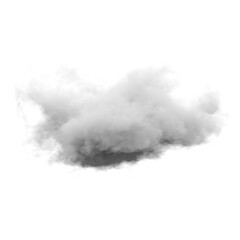 Wall Mural - single white cloud with transparent background