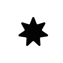 Wall Mural - star icon shape on transparent background