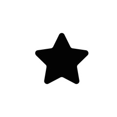 star icon shape on transparent background