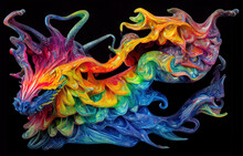 Crystal Smoke Rainbow Dragon