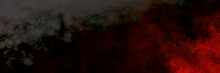 Liquid Dark Red Abstract Watercolor Hell Grey Mist In Red Black Paranormal Background, Apocalyptic Scene Design, With Burn Mist Moment Effect And Gothic Mysterious Power Effect Season Halloween	
