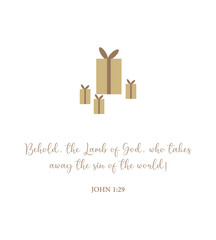 Wall Mural - Holiday Christmas Bible Verse PNG, Christian quote PNG, gift PNG