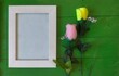 tulips and photo frame