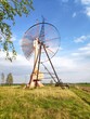Windmill in the midle of field in the countryside Poland