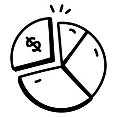 Canvas Print - financial analysis hand drawn icon design