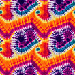© Bisams - Colorful tie dye style seamless pattern. Hippie batik ornament background. Digital 3D illustration.