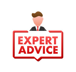 Canvas Print - Expert advice icon. Business person presentation. Vector stock illustration.