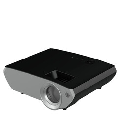 Canvas Print - 3d rendering illustration of a mini projector