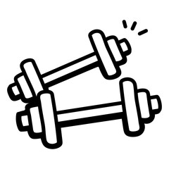 Poster - A customizable doodle icon of fitness 