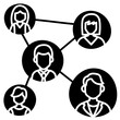 WORKGROUP PEOPLE glyph icon