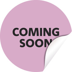 Aufkleber - Coming soon star sticker set vector illustration. Coming soon icon. Coming soon eps label
