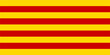 Catalan Flag Red Yellow Stripes Background Vector Illustration