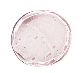 pink snail gel swatch, cosmetic textures, hair styling/ skincare product smear, isolated png