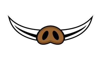 Poster - boar nose logo icon