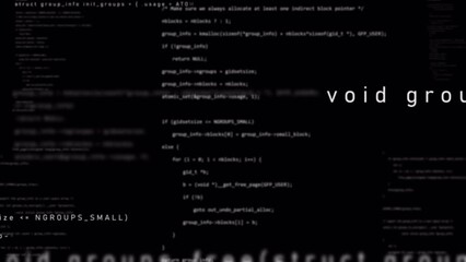 PNG Alpha.Futuristic abstract digital cyberspace with program code levitation.
