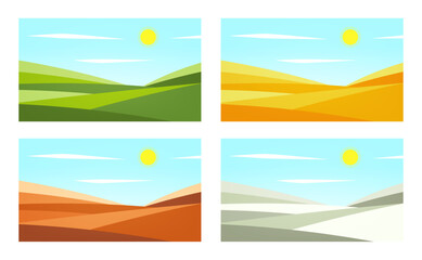 Four seasons landscape