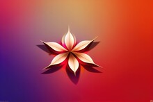 Diwali Festival Beautiful Lily Flower On A Dark Background