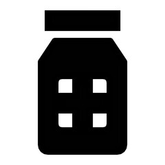 Poster - Medicine Jar Vector Icon