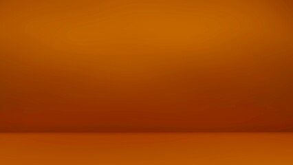 Empty display on brown bakcground concept. Blank backdrop. 3D Rendering