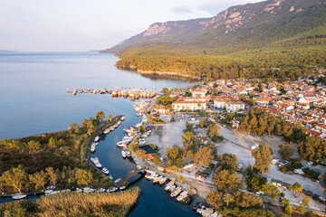 Wall Mural - Aerial view of Akyaka - Muğla Turkey