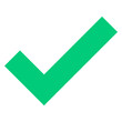Green check mark icon transparent png