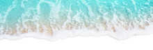Ocean Blue Wave Isolated On Transparent Background. PNG Photo For Your Design