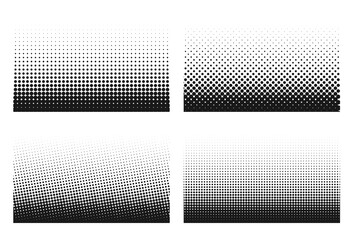 Sticker - abstract grunge halftone distorted texture background design