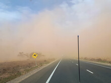 Driving Into A Dust Storm